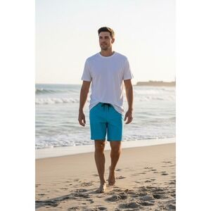 Men's Hurley Phantom Stretch Teal Boardshorts Size 30